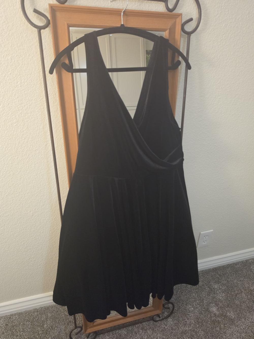 torrid Black Velvet Mini Dress